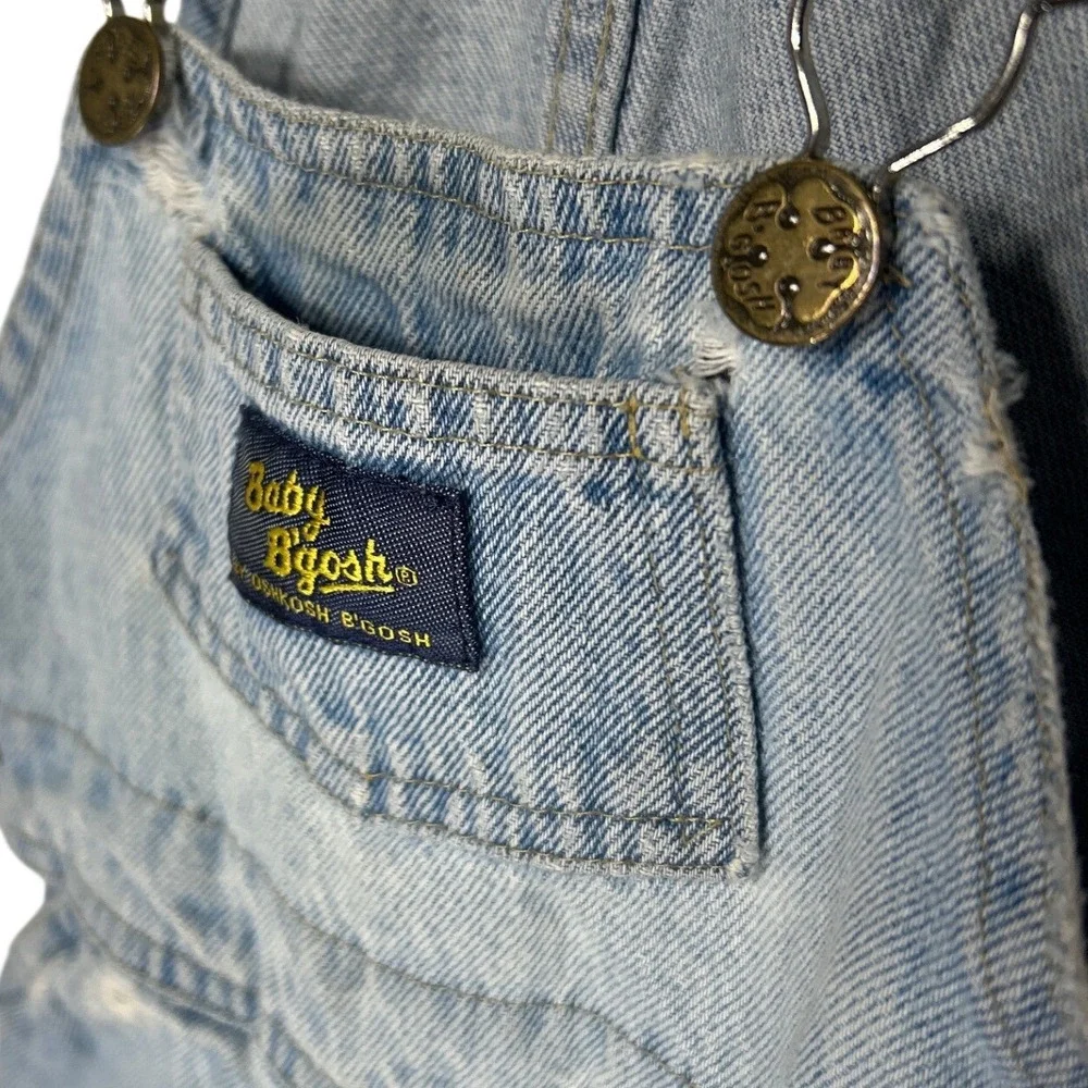 Vintage Baby OshKosh Bgosh Denim Overalls Est.‎ 12 Mos 11